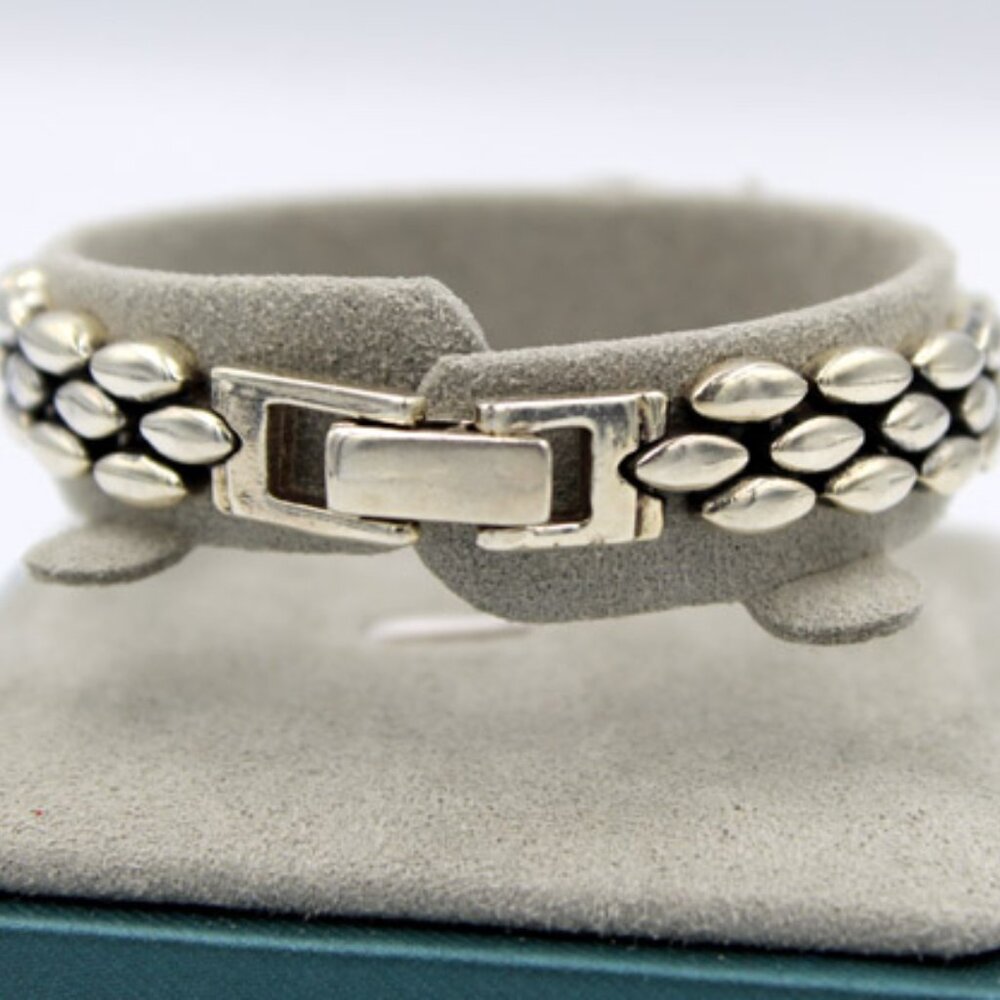 925 Marcasite Rhinestone Bracelet - Picture 3 of 8